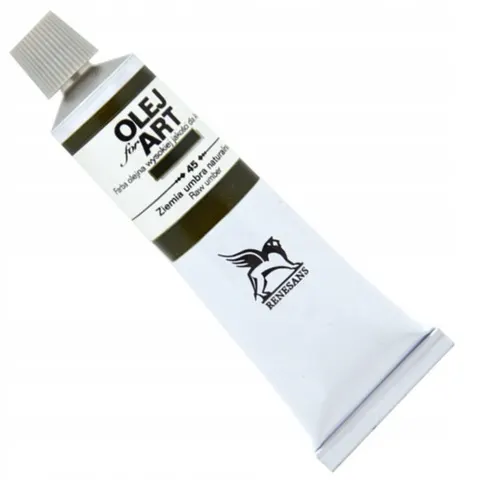 Farba olejna 60ml, Ziemia umbra naturalna, Renesans, NR 45