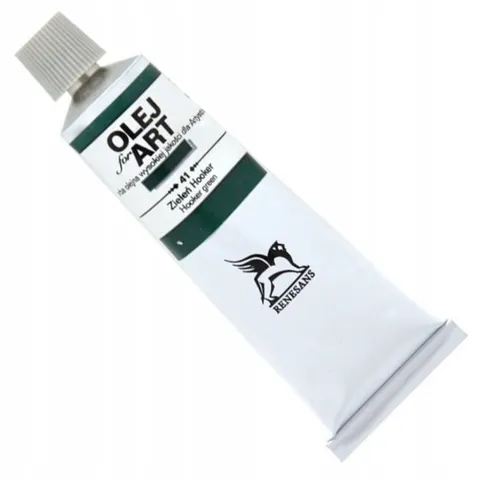 Farba olejna 60ml, zieleń hookera, Renesans, NR 41