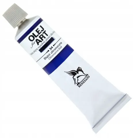 Farba olejna 60ml, Ultramaryna, Renesans, NR 34