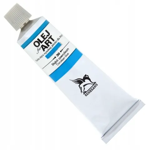 Farba olejna 60ml, Błękit ceruleum, Renesans, NR 30