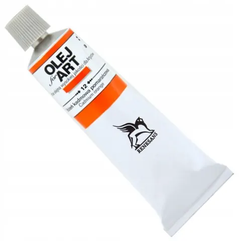 Farba olejna RENESANS 60 ml (12 - kadmium pomarańczowy)