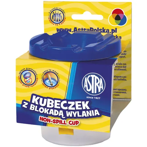 Pojemnik/kubek na wodę do farb z blokadą wylania wody ASTRA 150ml 1szt. /325110002/