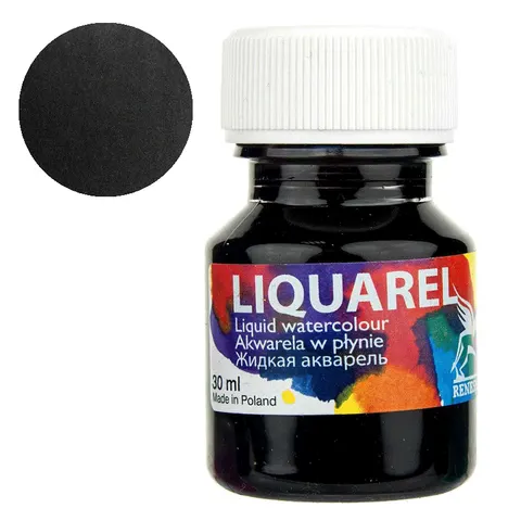 Akwarela w płynie Liquarel Czerń