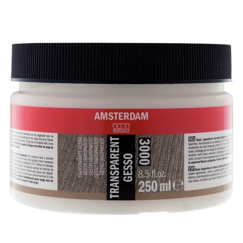 Grunt Gesso bezbarwne 3000 Amsterdam - 250 ml