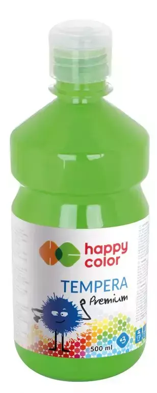Farba tempera Premium Happy Color 500ml - 51 Jasnozielony
