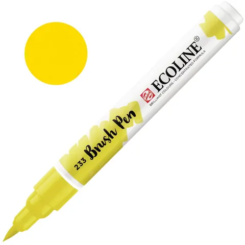 Marker pędzelkowy Talens Ecoline Brush Pen Chartreuse 233 — płyn akwarelowy