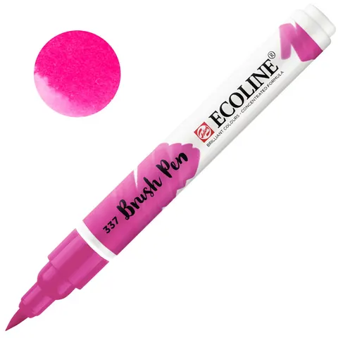 Marker akwarelowy Talens Ecoline Brush Pen 337 Magenta – pędzelkowa końcówka
