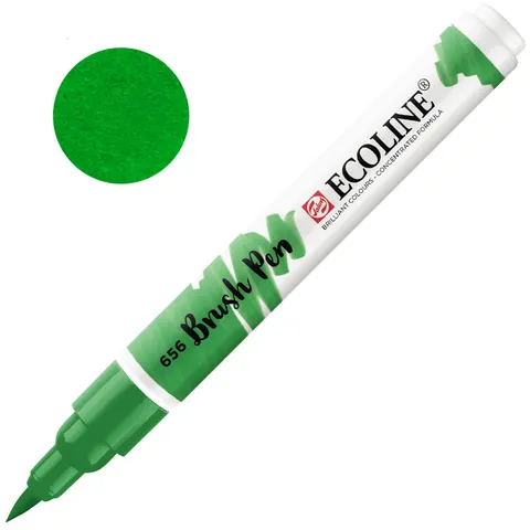 Pisak akwarelowy pędzelkowy Ecoline Brush Pen 656 Forest Green, Talens