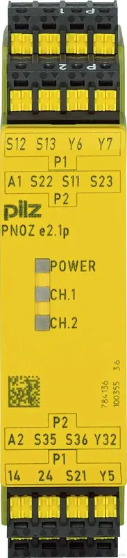 Przekaźnik bezpieczeństwa PNOZ e2.1p 24VDC 2so