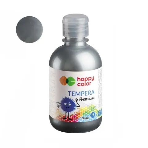 Farba tempera HAPPY COLOR Premium 300 ml, nr 81 srebrna