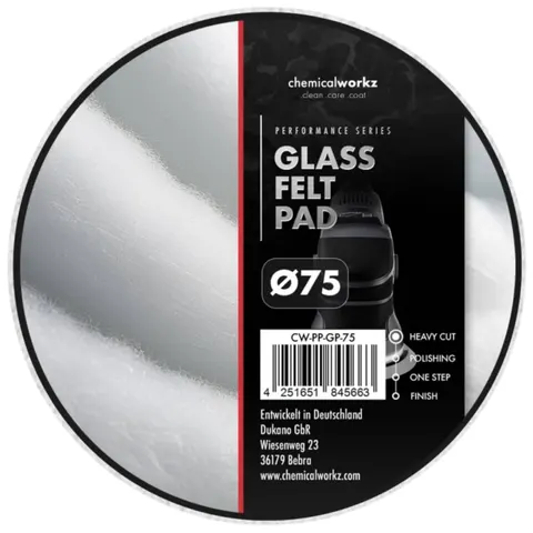 chemicalworkz Glass Felt Performance Pad 75mm