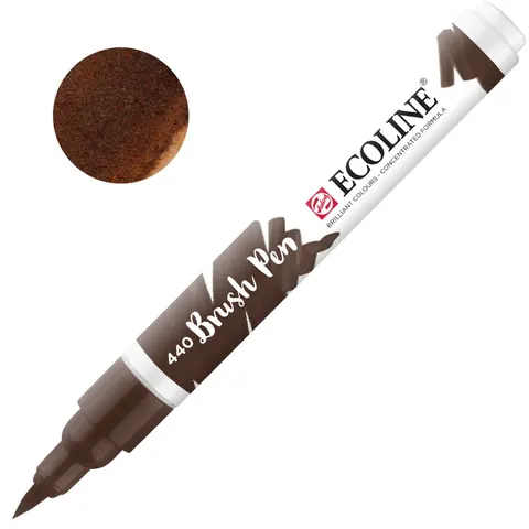 Marker Ecoline Brush Pen - 440 Sepia Deep