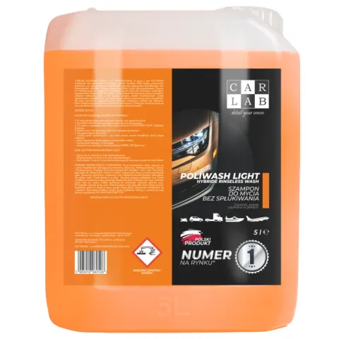 CarLab Poliwash Light - Nowoczesny szampon bez spłukiwania 5L