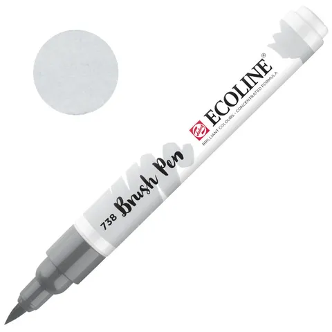 Pisak akwarelowy pędzelkowy Ecoline Brush Pen 738 Cold Grey Light, Talens