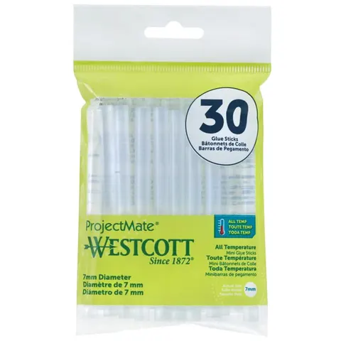 Wkłady klejowe do pistoletu Westcott 7 mm 30 szt.