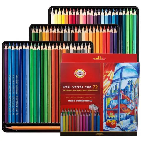 Zestaw kredek Koh-I-Noor Polycolor - 72 szt.