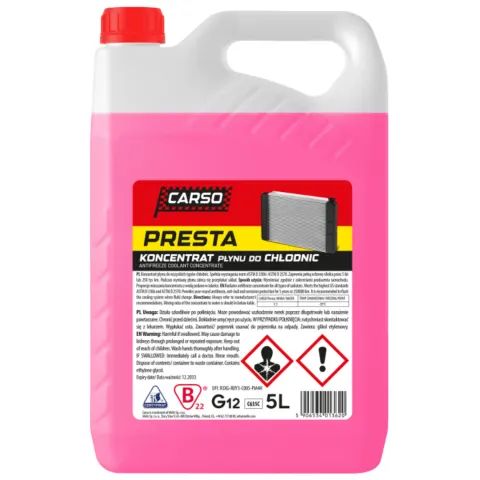 K2 Presta Koncentrat Czerwony do Chłodnic 5L