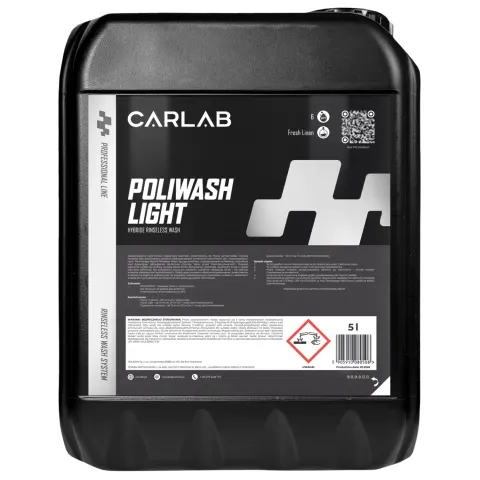 CARLAB PRO Poliwash Light - Skoncentrowany szampon bez spłukiwania 5L