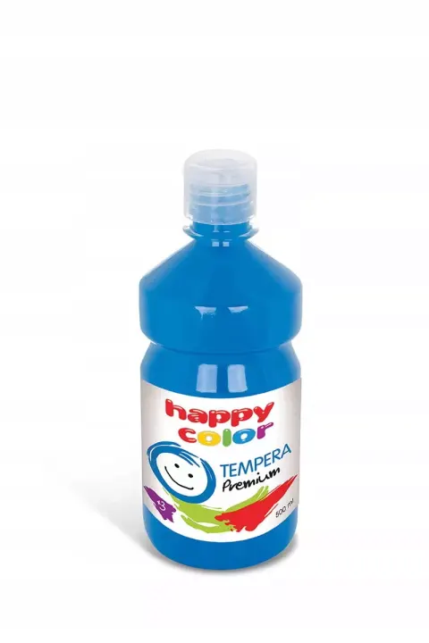 Farba tempera błekitna 500 ml Premium, Happy Color