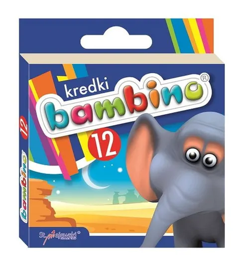 Kredki świecowe BAMBINO 12 kolorów