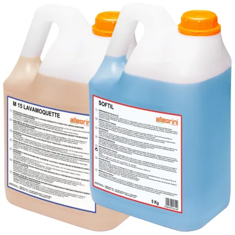 Zestaw Allegrini: M15 Plus 5kg + Softil 5L - Profesjonalny System do Prania Tapicerki i Tkanin