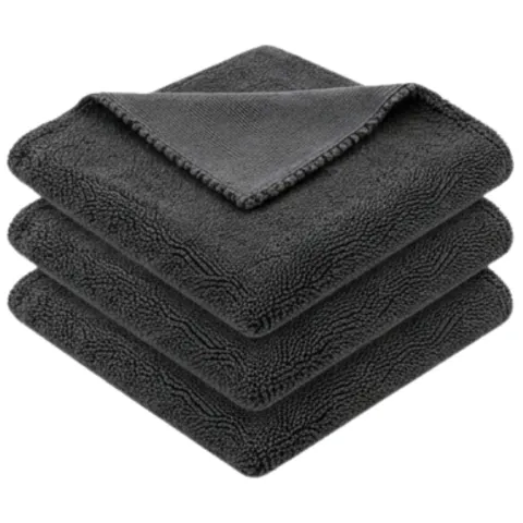 BenBow 027 Mikrofibra Bezszwowa Do Detailingu Szara 40x40cm 3-pack