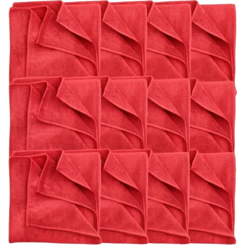 Monster Shine APT Red - wszechstronna mikrofibra kolor czerwony 40x40cm 12-pack