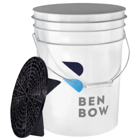 BenBow Białe Wiadro 20L z Logo + Czarny Separator