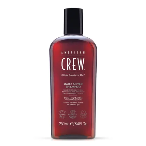 American crew daily silver shampoo - szampon do włosów siwych, 250ml