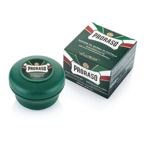Proraso mydło do golenia w tyglu do skóry normalnej, linia zielona, 150ml
