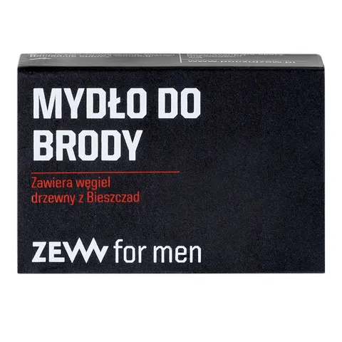 Zew for men, mydło do brody z węglem drzewnym, 85ml