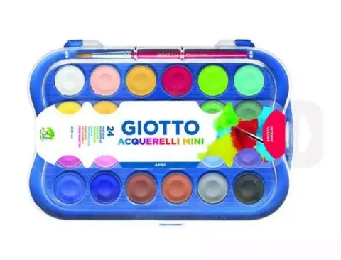 Farby akwarelowe 24kol. mini blister, Giotto