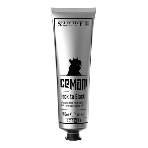 Cemani for man back to black - czarny żel do stylizacji włosów, maskujący siwe włosy, 150ml