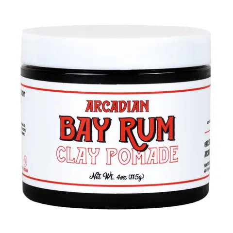Arcadian bay rum clay pomade - matowa glinka do włosów, 115g