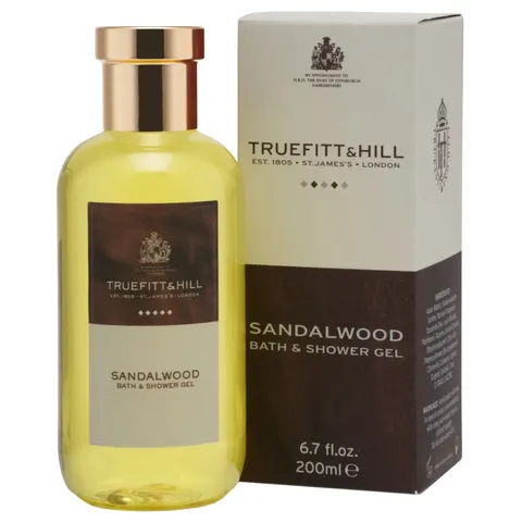 Truefitt & hill sandalwood bath & shower gel - żel do mycia ciała, 200ml