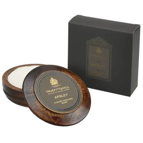 Truefitt & hill apsley luxury shaving soap - mydło do golenia w drewnianym tyglu, 100g