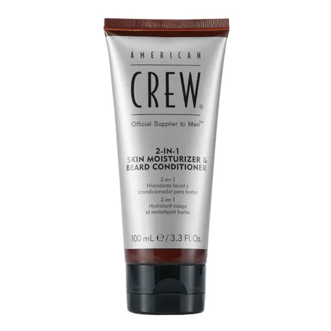 American crew 2-in-1 moisturizer and beard conditioner - odżywczy krem do twarzy i brody, 100ml
