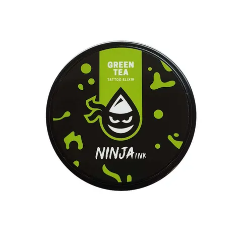 Ninja ink tattoo elixir krem do pielęgnacji tatuażu green tea, 50ml