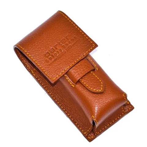 Parker lpbr skórzane podróżne etui na pędzel do golenia