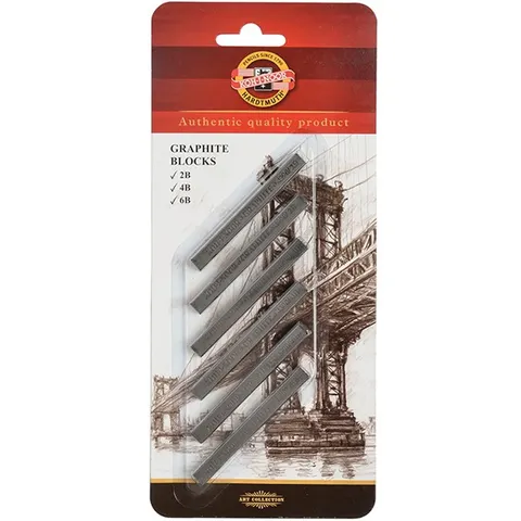 Zestaw grafitów w sztyfcie 4390 GRAPHITE Koh I Noor 6 szt.