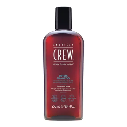 American crew detox szampon do włosów oczyszczający z peelingiem, 250ml
