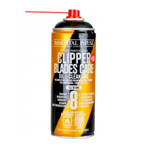 Immortal clipper blades care 8w1 spray do dezynfekcji i konserwacji maszynek do włosów, 400ml