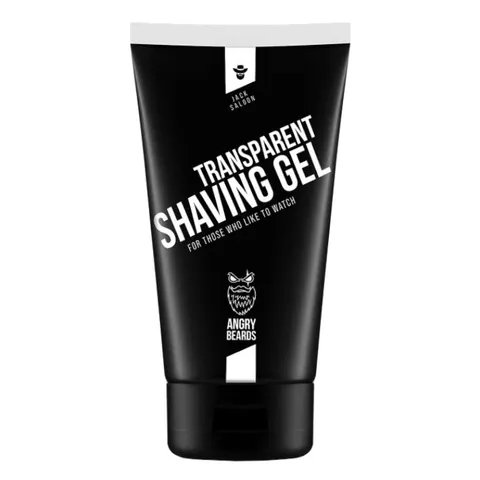 Angry beards transparentny żel do golenia jack saloon, 150ml