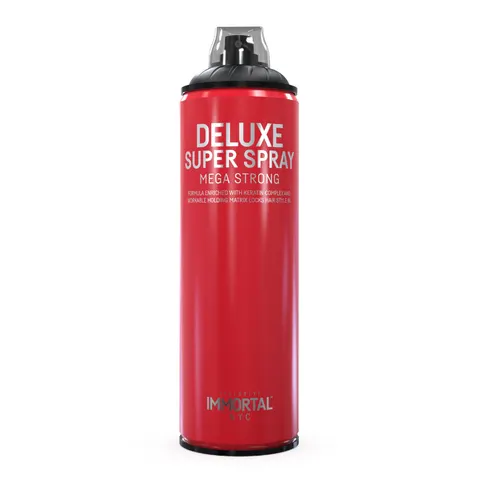 Immortal deluxe super spray mega strong matowy lakier do włosów supermocny, 500ml