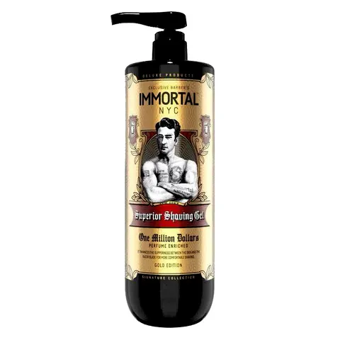 Immortal one million dollars shaving gel żel do golenia, barber size, 1000ml