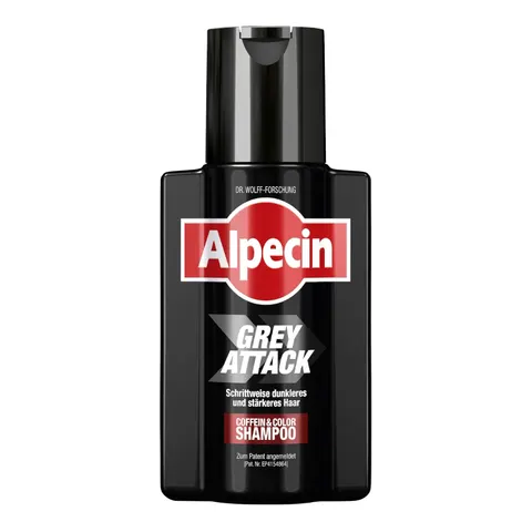Alpecin grey attack coffein & color szampon zapobiegający siwieniu włosów, 200ml