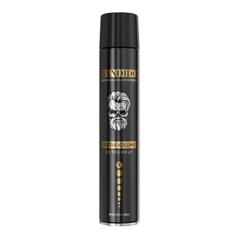 Bandido hair spray extra volume lakier do włosów black, bardzo mocny, 400ml