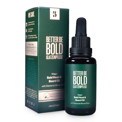 Better be bold magic bald head & beard oil - olejek do brody i łysej skóry głowy, 30ml