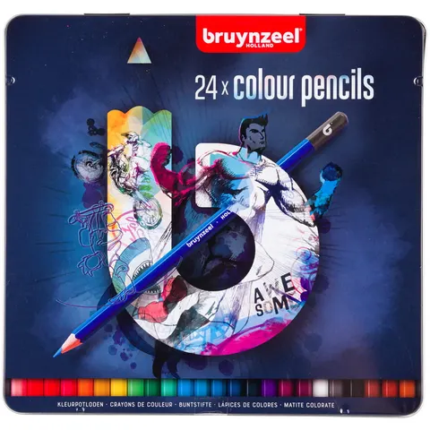 Zestaw kredek Bruynzeel Teens Blue - 24 szt.