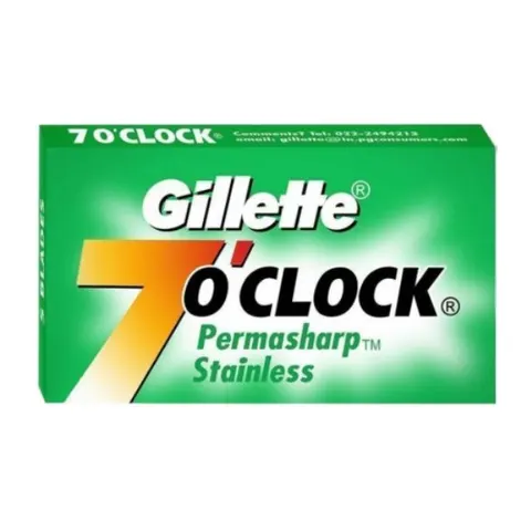 Gillette 7 o’clock permasharp stainless żyletki 10 sztuk